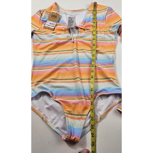 NWT Billabong Blissed Out Long Sleeve One-Piece Swimsuit bodysuit 14 upf protect - Picture 9 of 10